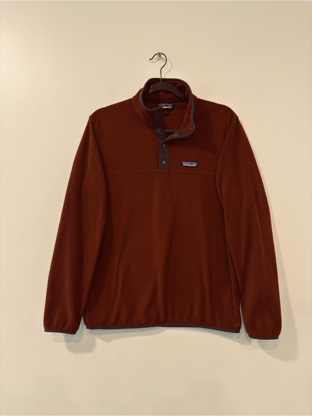 Patagonia Men's Micro D Snap-T Pullover 1/4 Sweater Men’s Size Small Fox Red